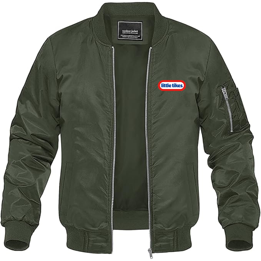 Men's Little Tikes Logo Lightweight Bomber Jacket Windbreaker Softshell Varsity Jacket Coat
