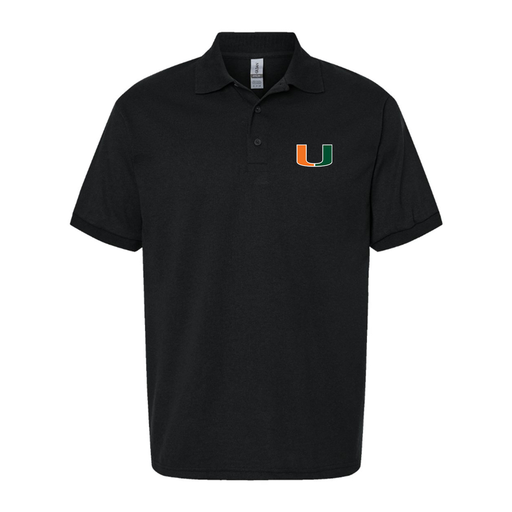 Men's Miami Hurricanes Logo Dry Blend Polo