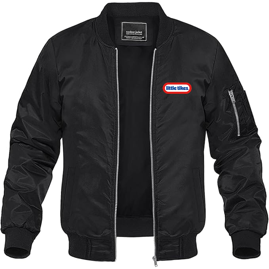 Men's Little Tikes Logo Lightweight Bomber Jacket Windbreaker Softshell Varsity Jacket Coat