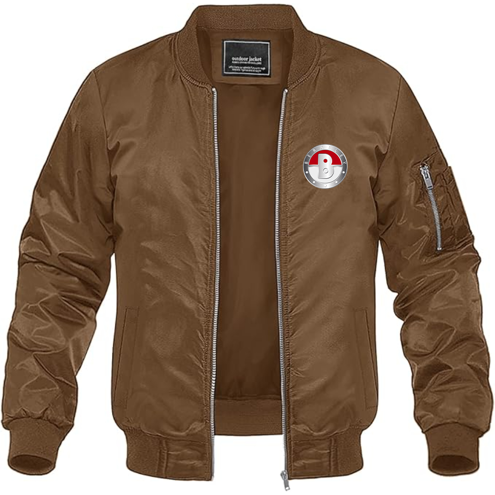 Men's Berkeley Logo Lightweight Bomber Jacket Windbreaker Softshell Varsity Jacket Coat