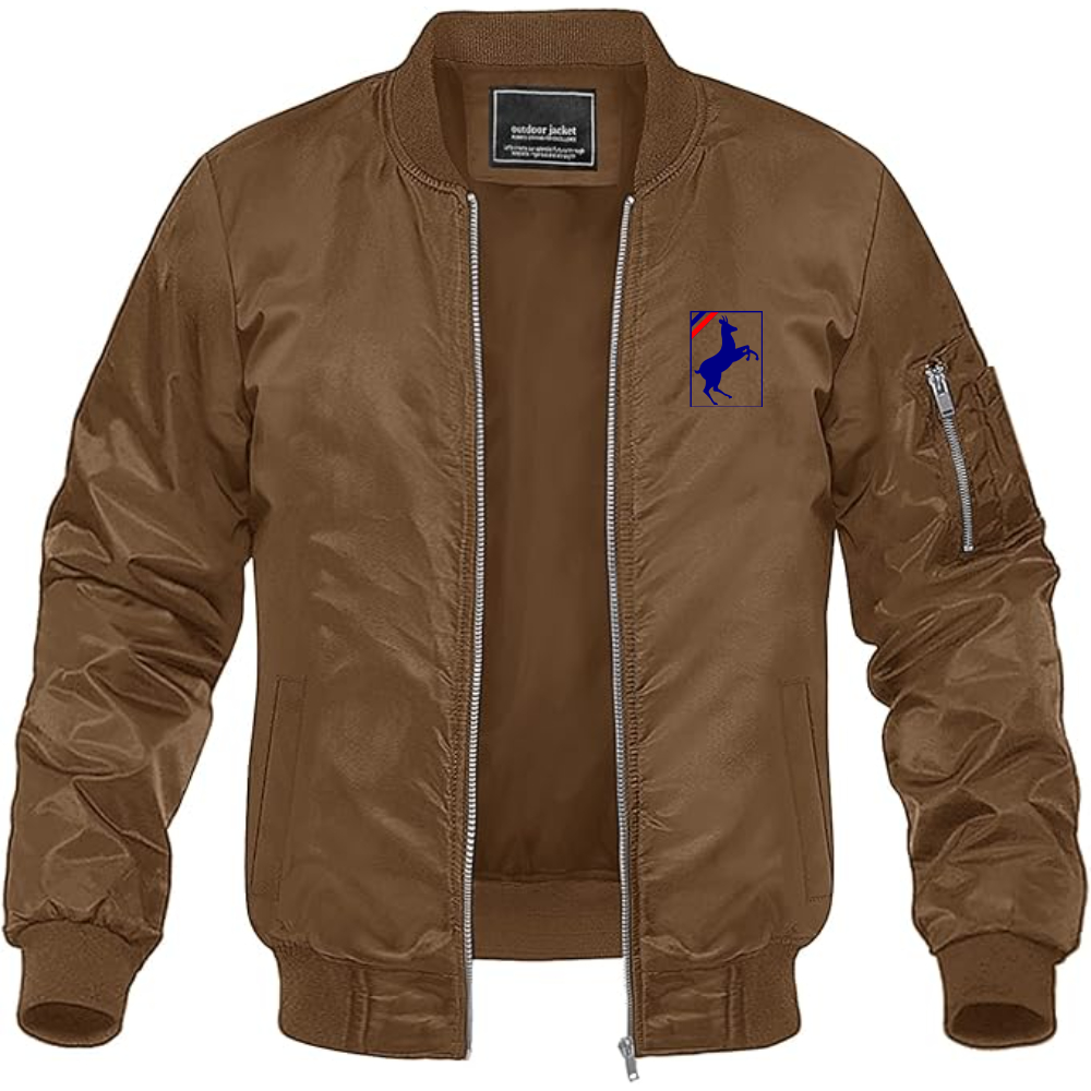 Men's Auverland Logo Lightweight Bomber Jacket Windbreaker Softshell Varsity Jacket Coat