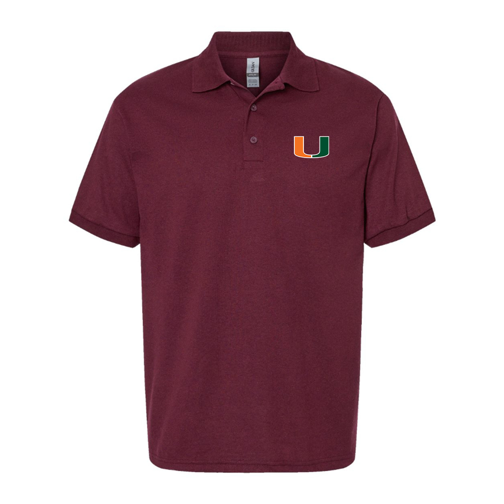 Men's Miami Hurricanes Logo Dry Blend Polo