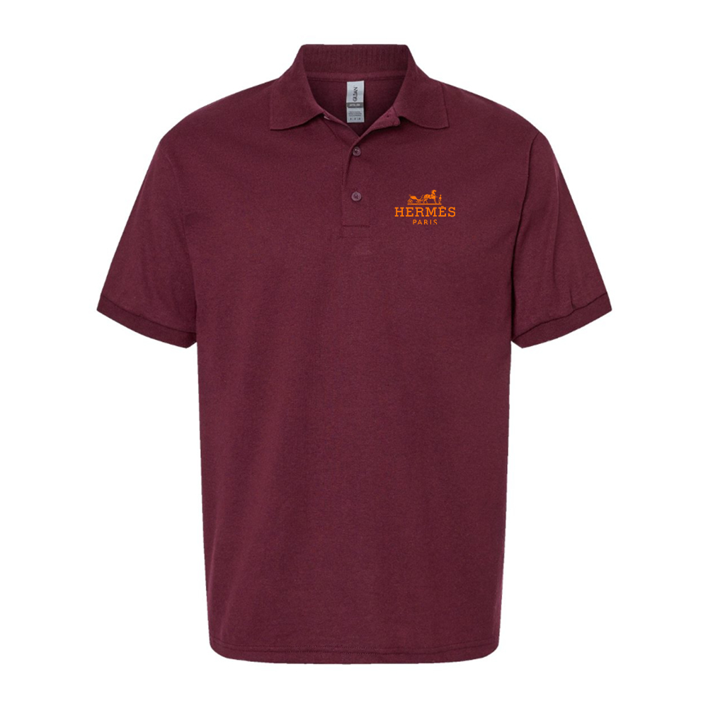Men's Hermès Logo Dry Blend Polo