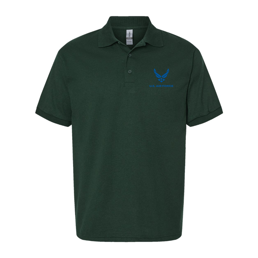 Men's US Airforce Logo Dry Blend Polo