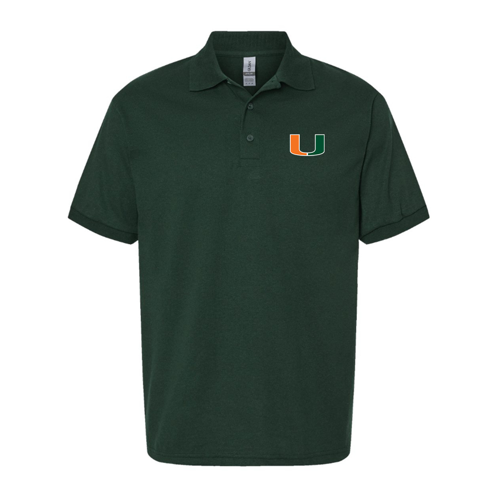 Men's Miami Hurricanes Logo Dry Blend Polo