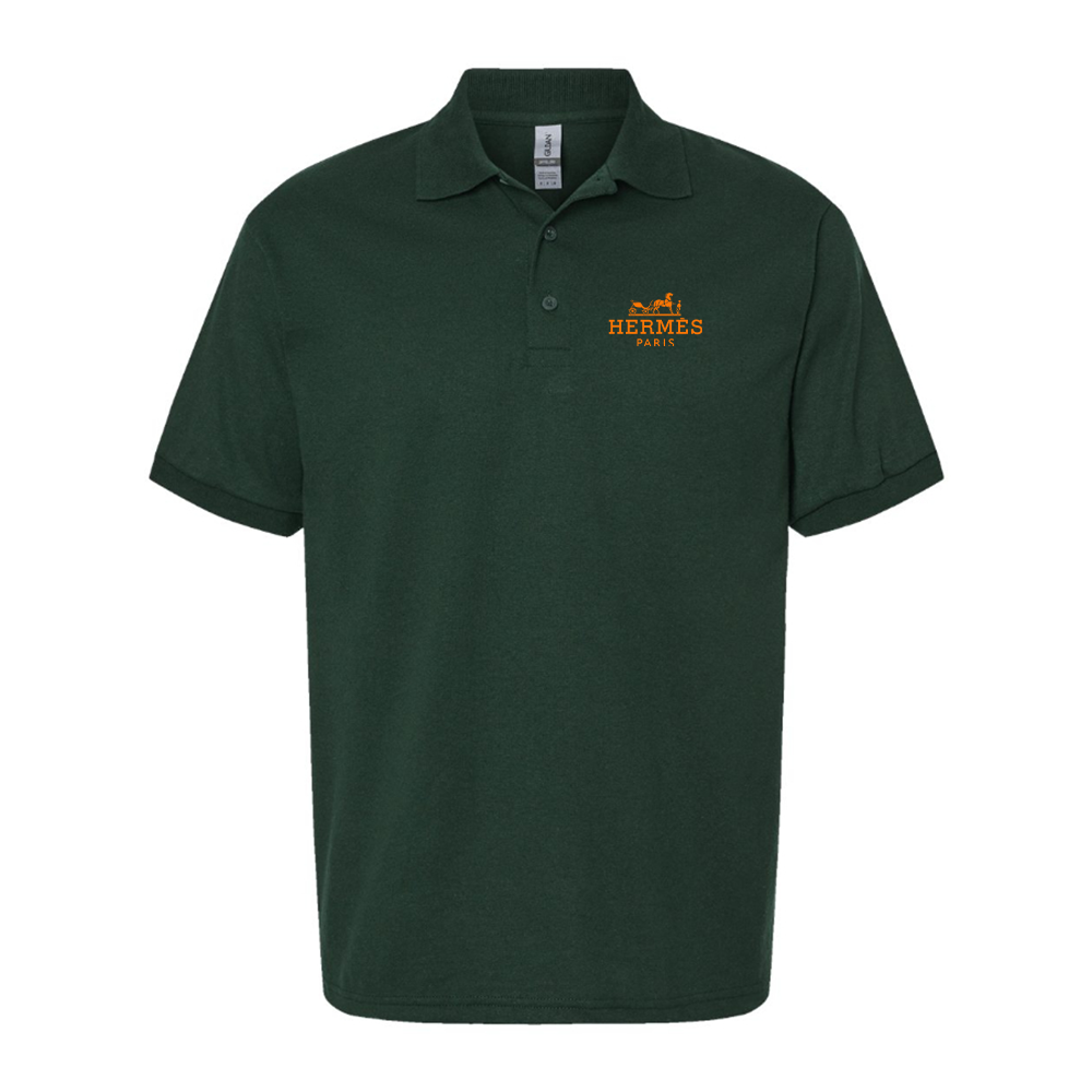 Men's Hermès Logo Dry Blend Polo