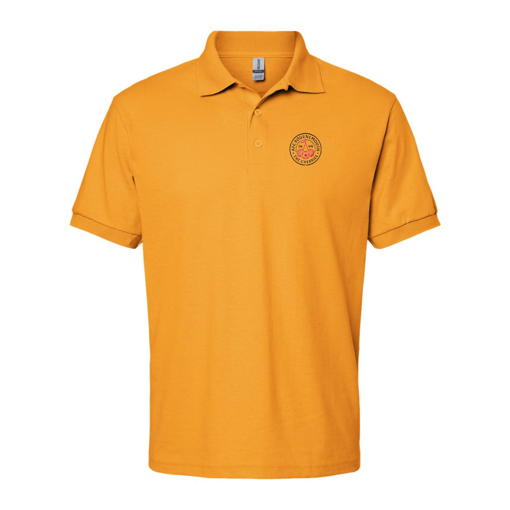 Men's AFC Bournemouth Soccer Logo Gildan Dry Blend Jersey Polo