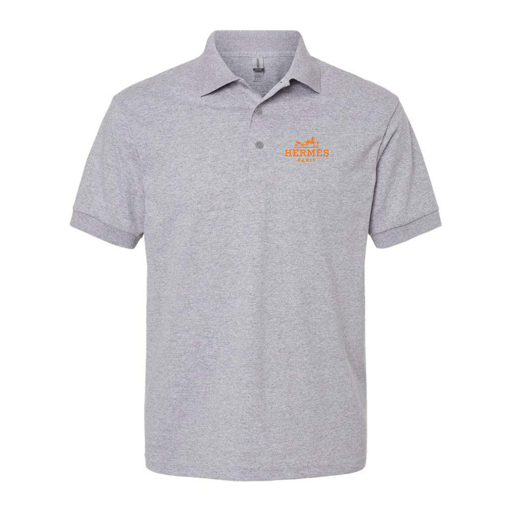 Men's Hermès Logo Dry Blend Polo