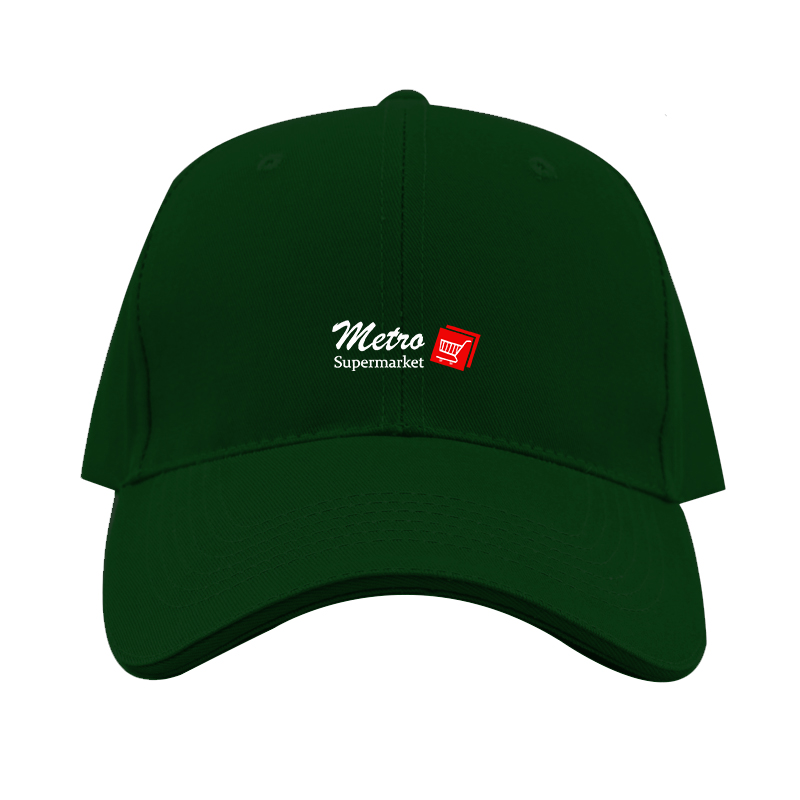 Metro Supermarket Logo Dad Baseball Cap Hat