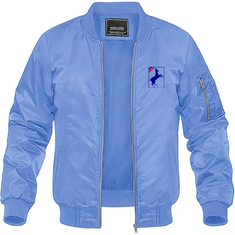 Men's Auverland Logo Lightweight Bomber Jacket Windbreaker Softshell Varsity Jacket Coat