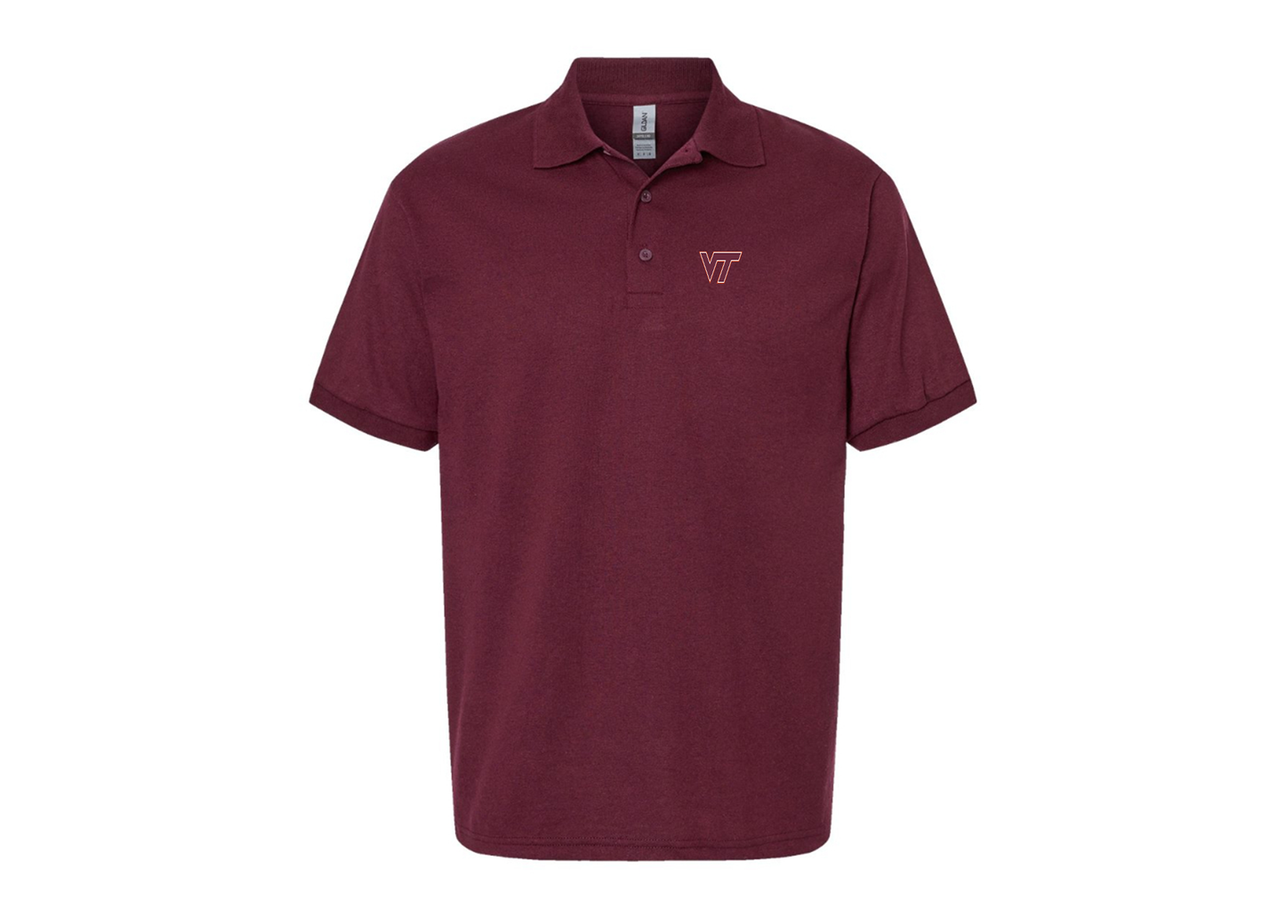 Men's Virginia Tech Hokies Gildan Dry Blend Jersey Polo