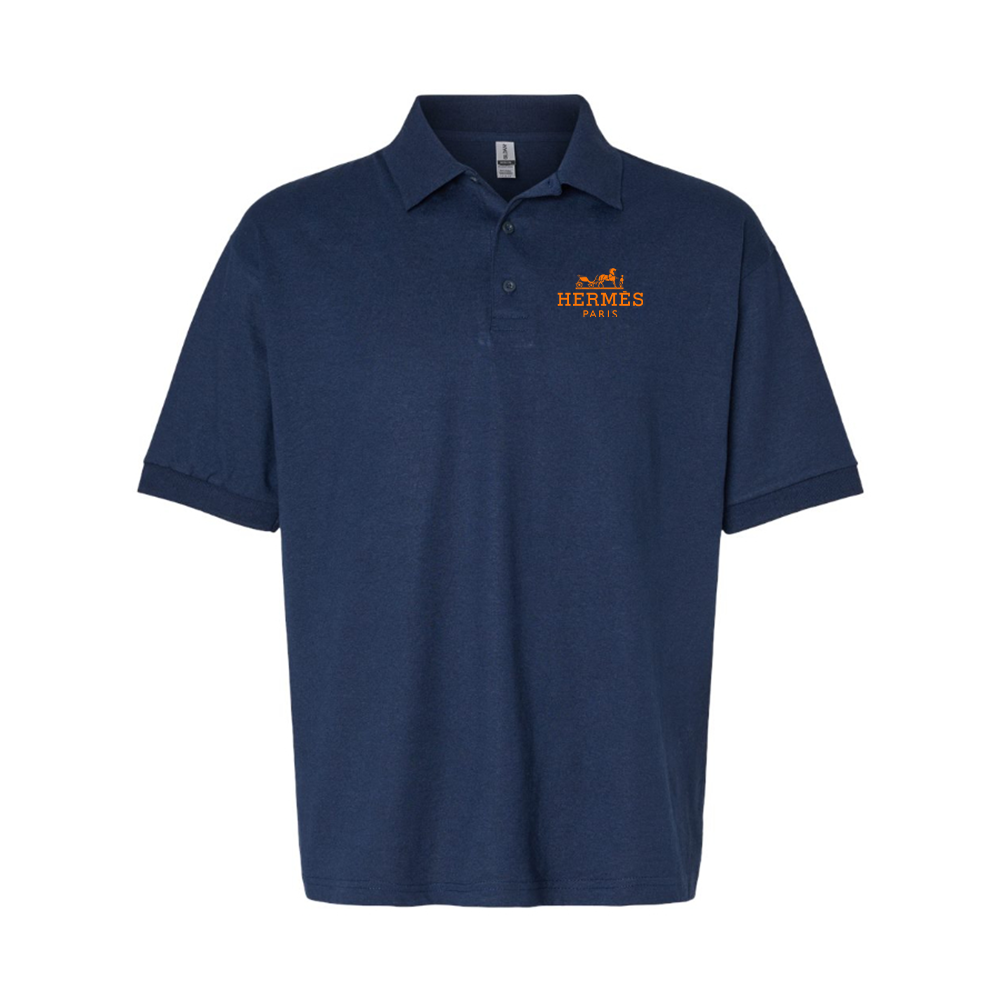 Men's Hermès Logo Dry Blend Polo