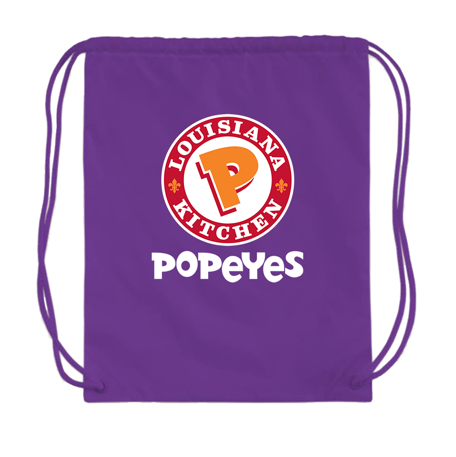 Popeyes Louisiana Kitchen Drawstring Bag