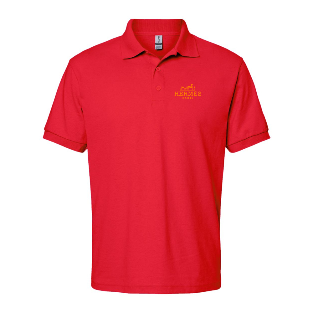 Men's Hermès Logo Dry Blend Polo