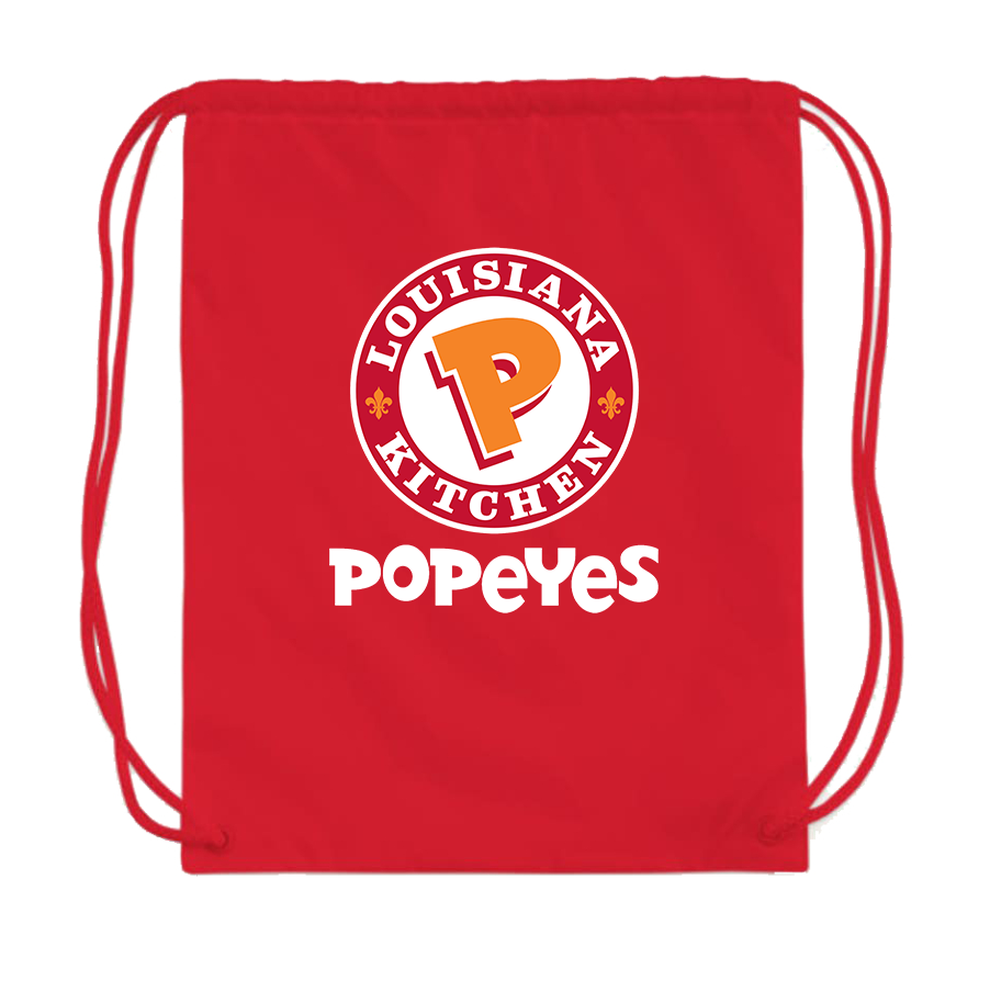Popeyes Louisiana Kitchen Drawstring Bag