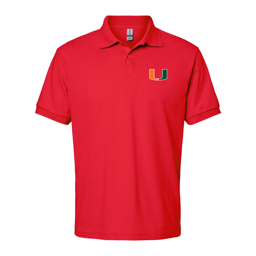 Men's Miami Hurricanes Logo Dry Blend Polo