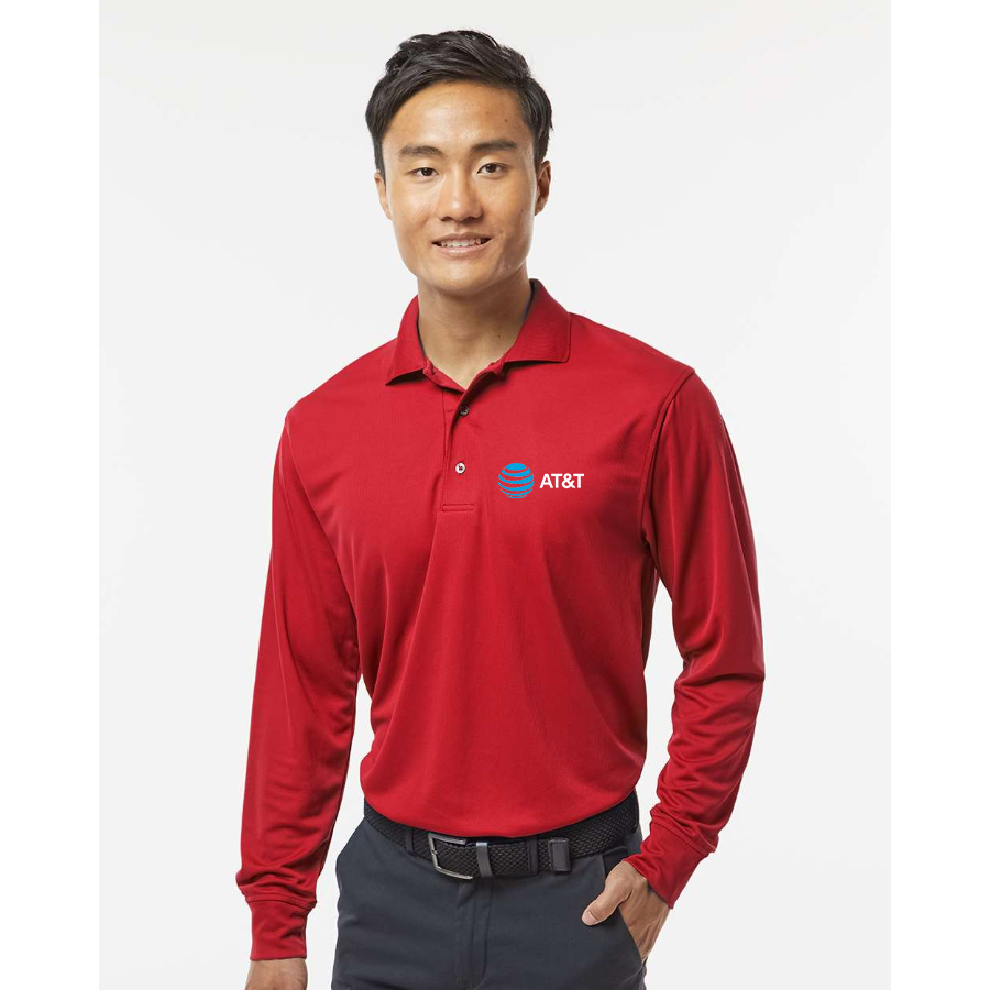 Men's AT&T Paragon Prescott Long Sleeve Polo