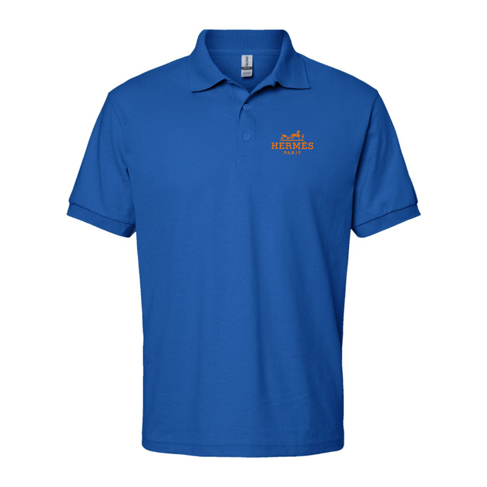 Men's Hermès Logo Dry Blend Polo