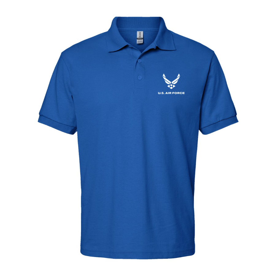 Men's US Airforce Logo Dry Blend Polo
