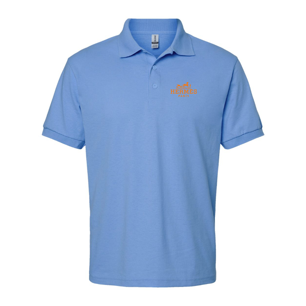 Men's Hermès Logo Dry Blend Polo