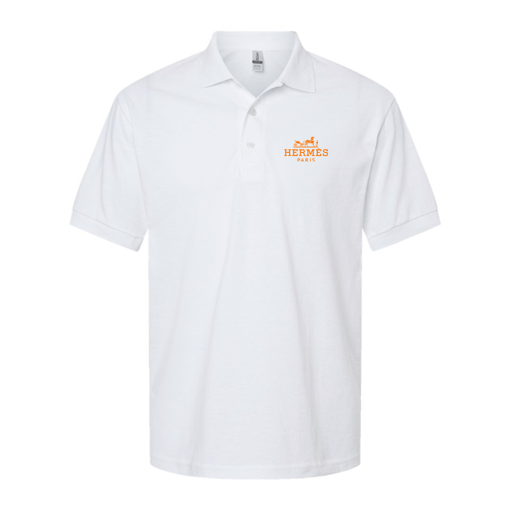 Men's Hermès Logo Dry Blend Polo