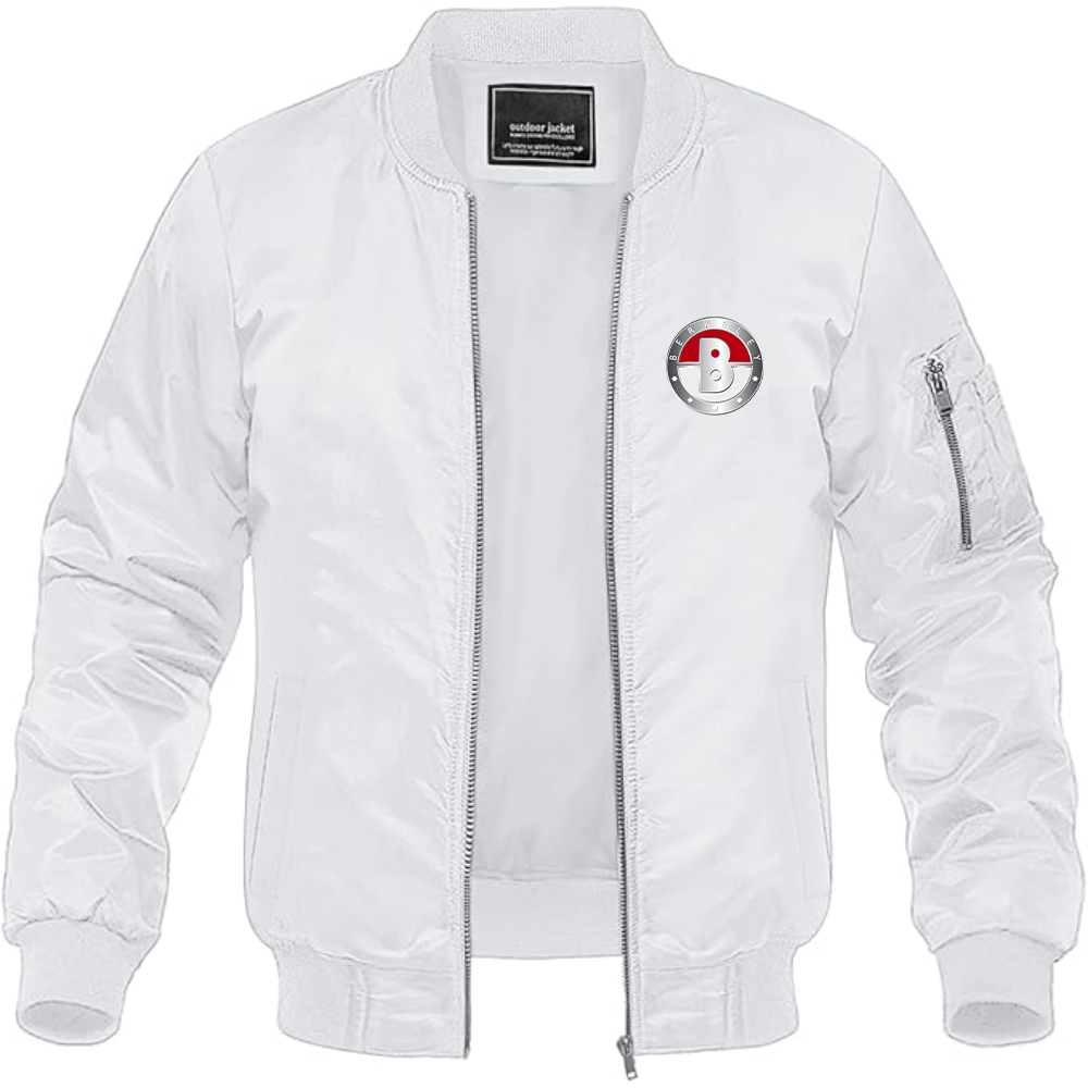 Men's Berkeley Logo Lightweight Bomber Jacket Windbreaker Softshell Varsity Jacket Coat