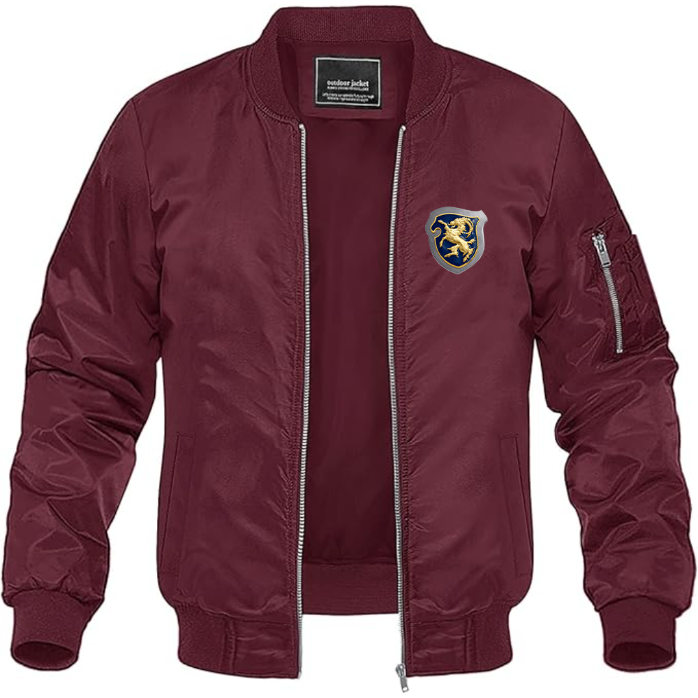 Men's Cisitalia Logo Lightweight Bomber Jacket Windbreaker Softshell Varsity Jacket Coat