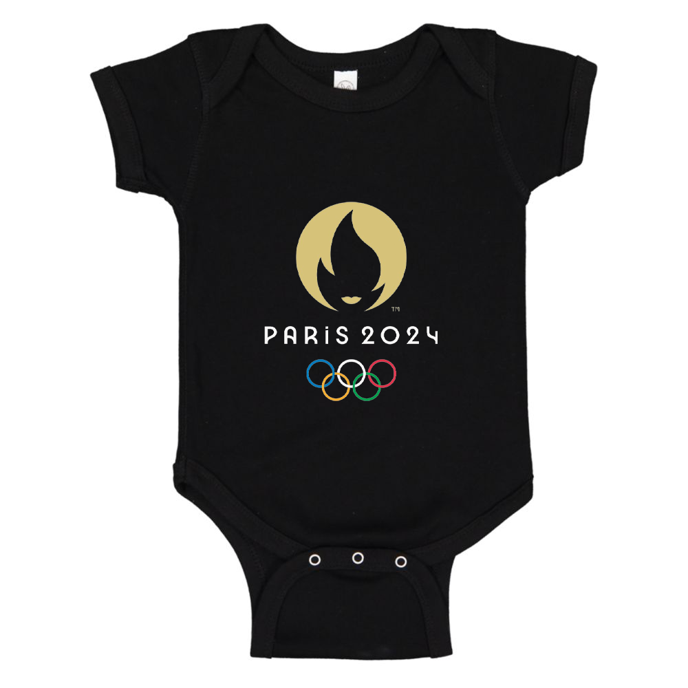 New Olympics 2024 Paris Logo Baby Romper Onesie