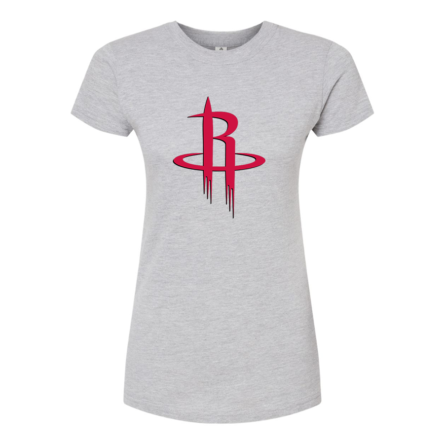 Women's Houston Rockets Round Neck T-Shirt