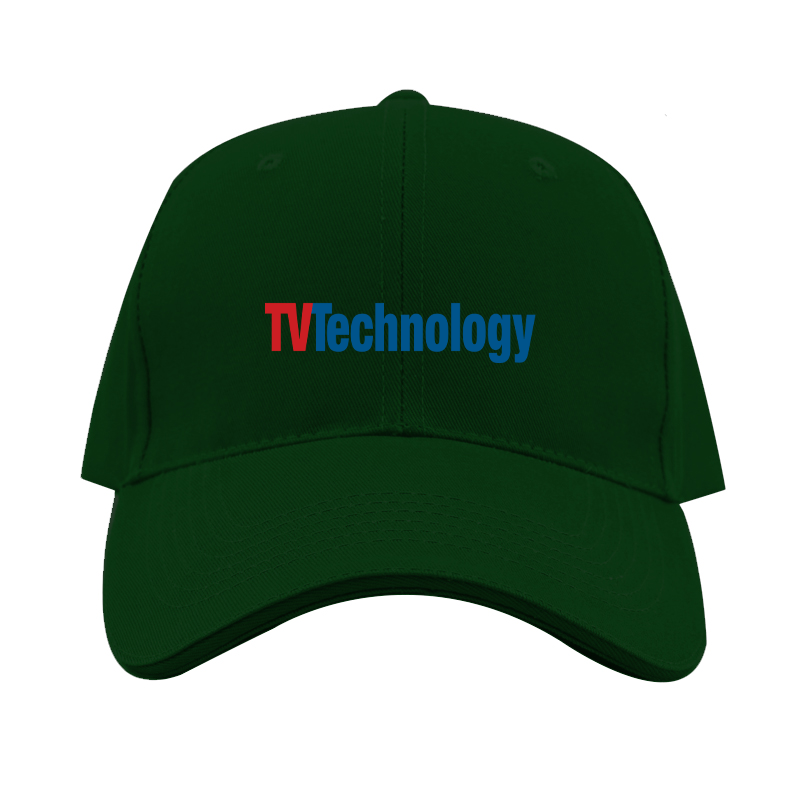 TV Technology Logo Dad Baseball Cap Hat