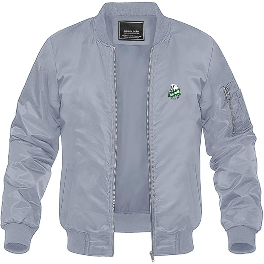Men's Asquith Logo Lightweight Bomber Jacket Windbreaker Softshell Varsity Jacket Coat
