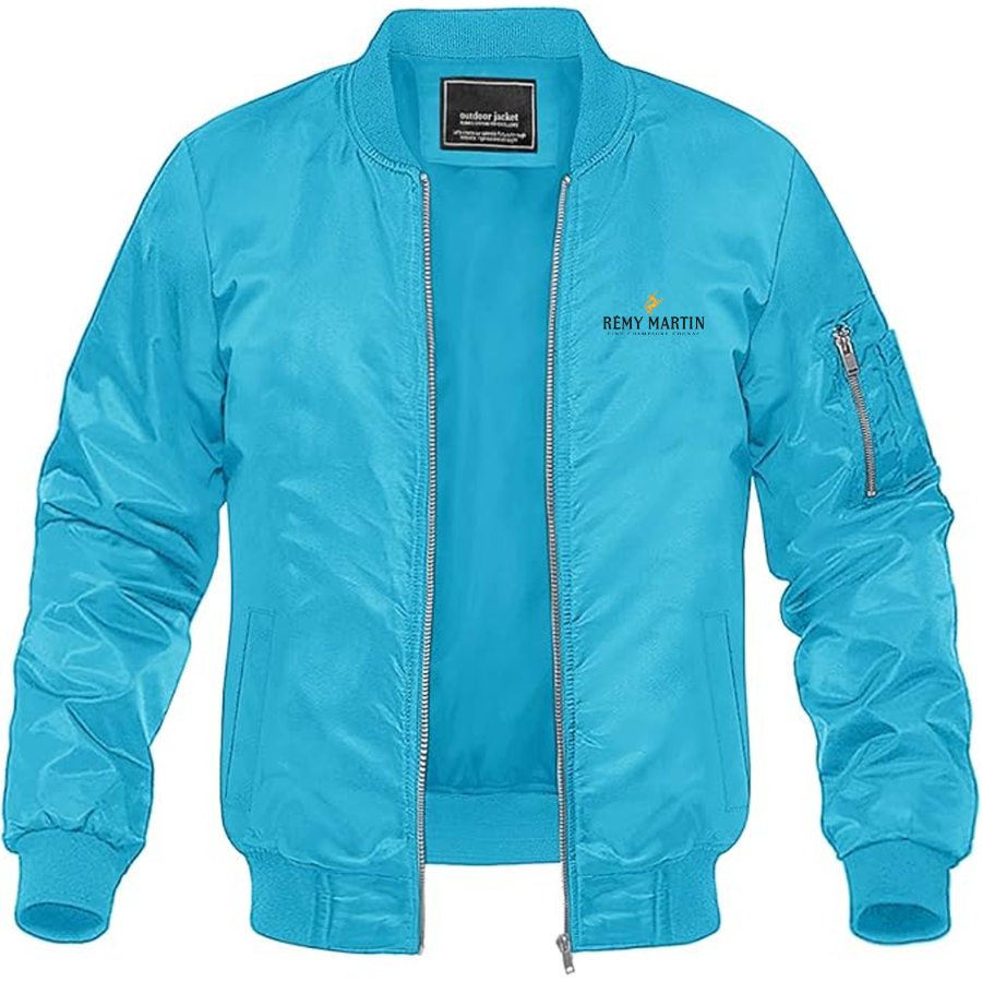 Men's Rémy Martin Logo Lightweight Bomber Jacket Windbreaker Softshell Varsity Jacket Coat