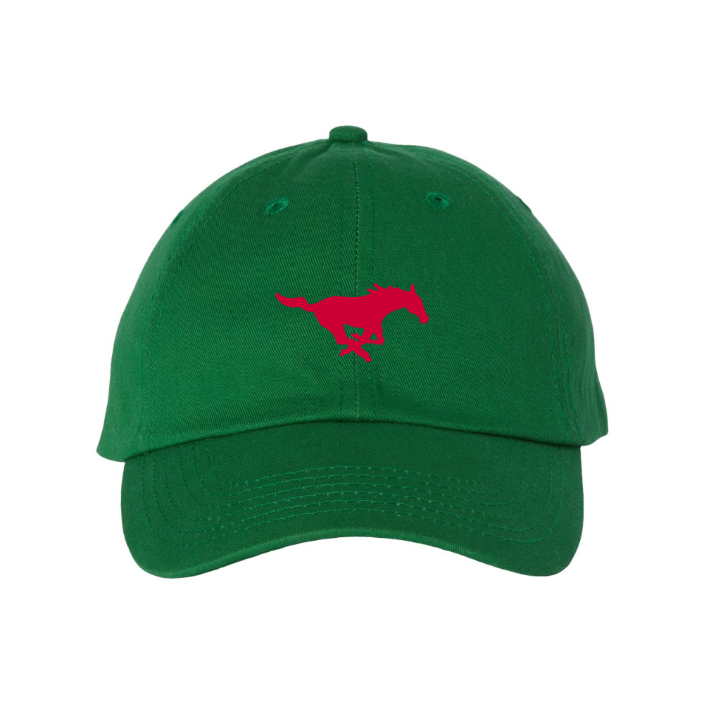 SMU Mustangs Logo Valucap Adult Bio-Washed Classic Dad Hat