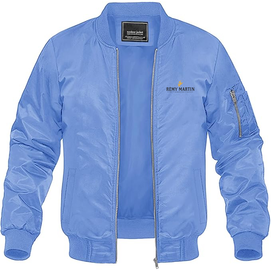 Men's Rémy Martin Logo Lightweight Bomber Jacket Windbreaker Softshell Varsity Jacket Coat