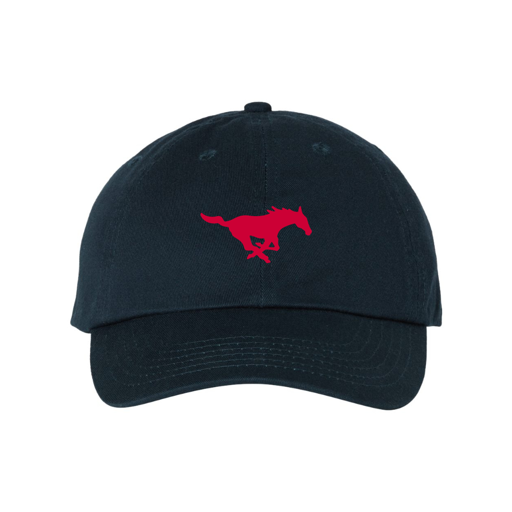 SMU Mustangs Logo Valucap Adult Bio-Washed Classic Dad Hat