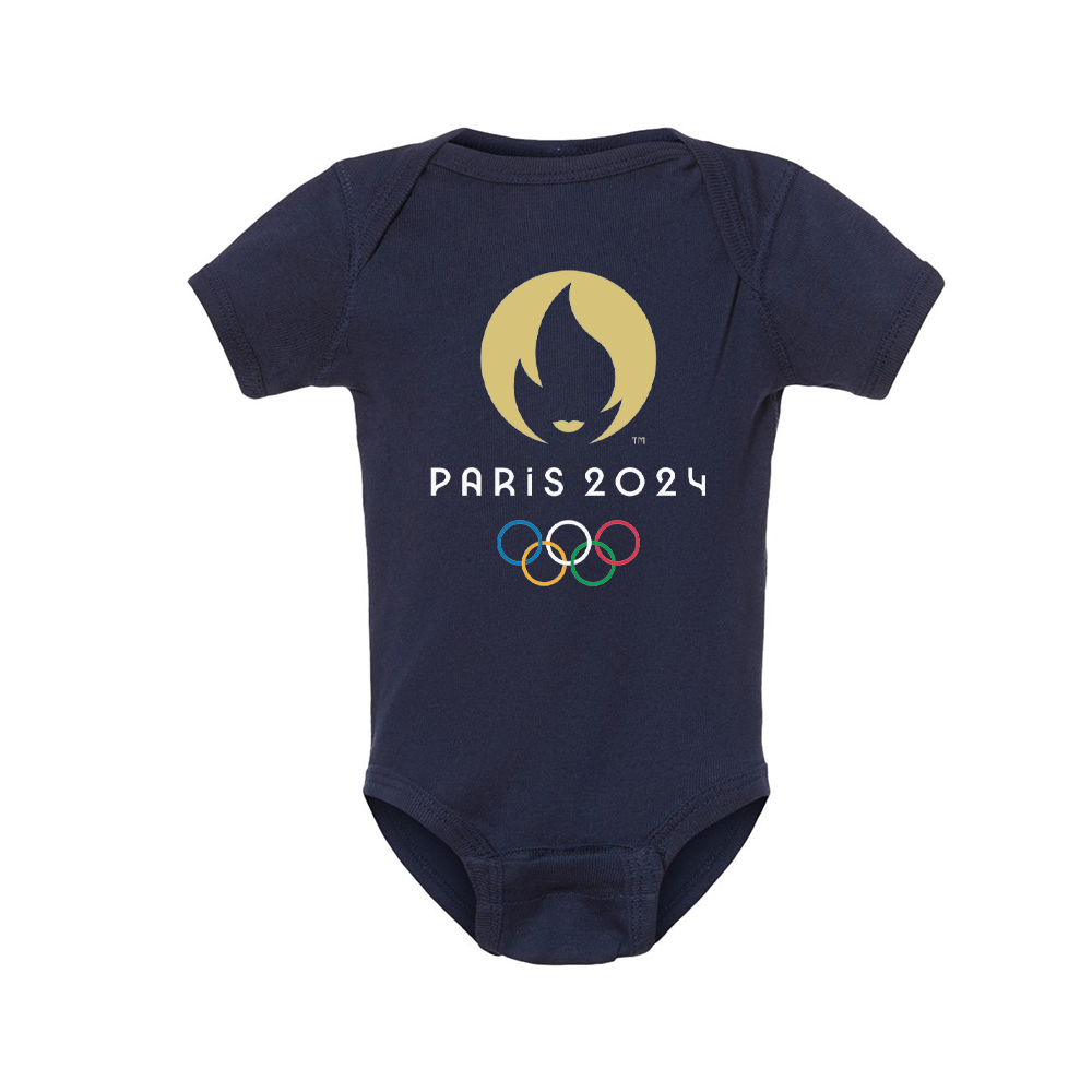 New Olympics 2024 Paris Logo Baby Romper Onesie