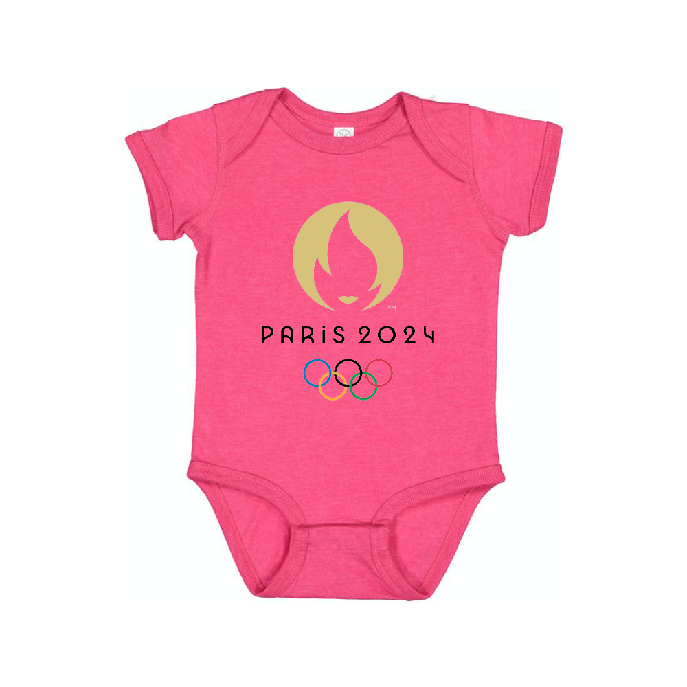 New Olympics 2024 Paris Logo Baby Romper Onesie