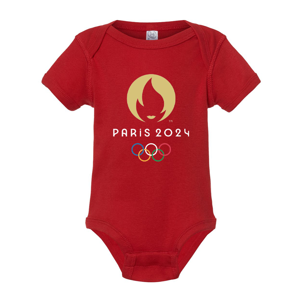 New Olympics 2024 Paris Logo Baby Romper Onesie