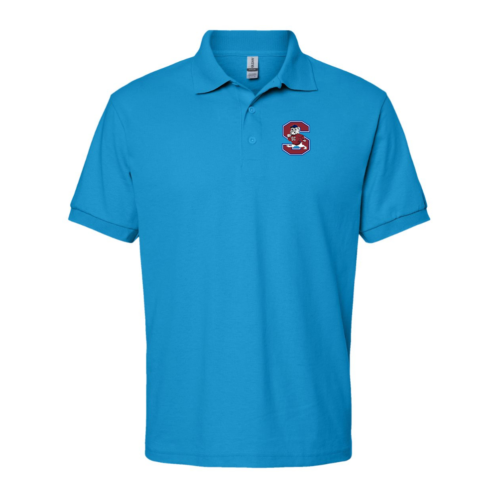 Men's South Carolina State Bulldogs Logo Gildan Dry Blend Jersey Polo