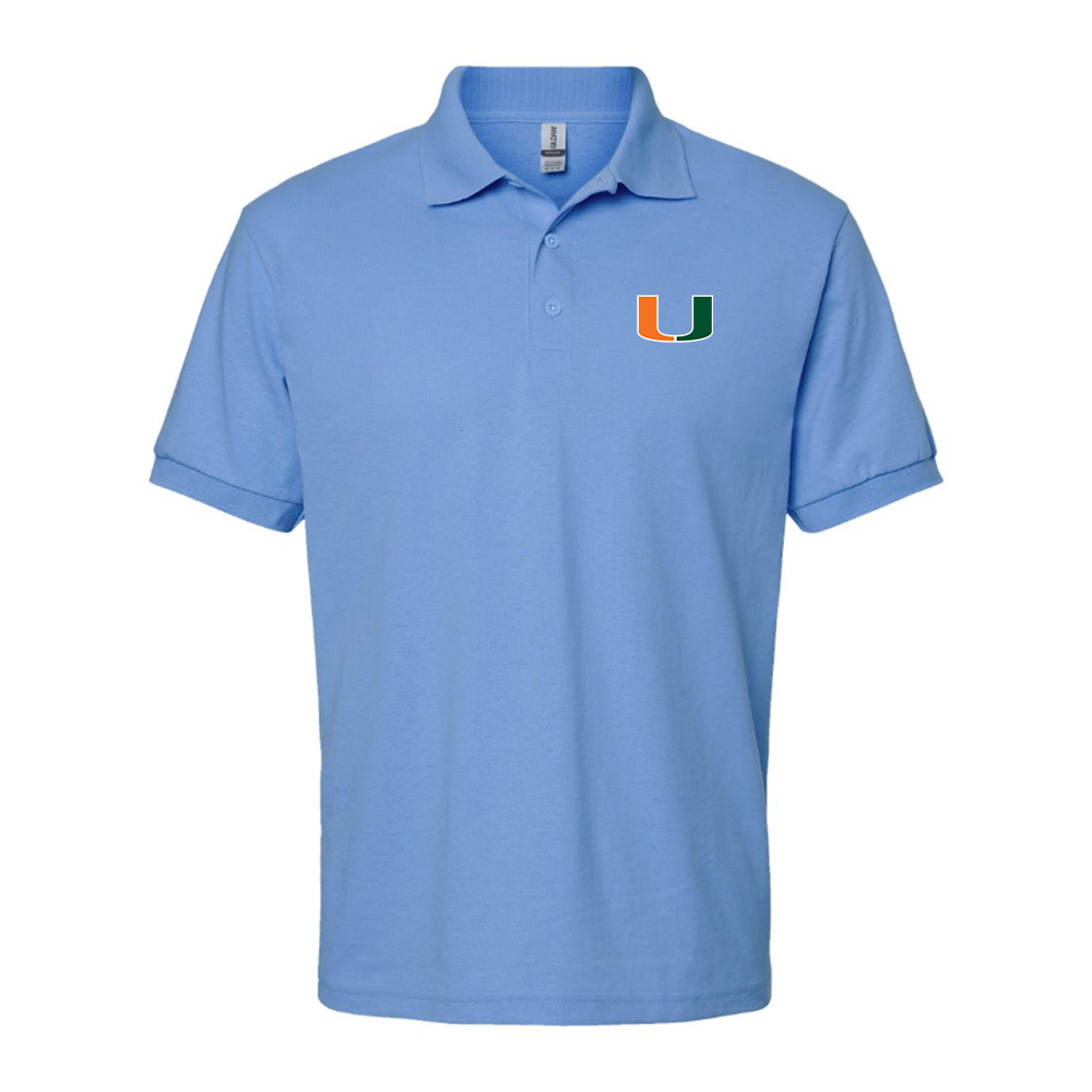 Men's Miami Hurricanes Logo Dry Blend Polo