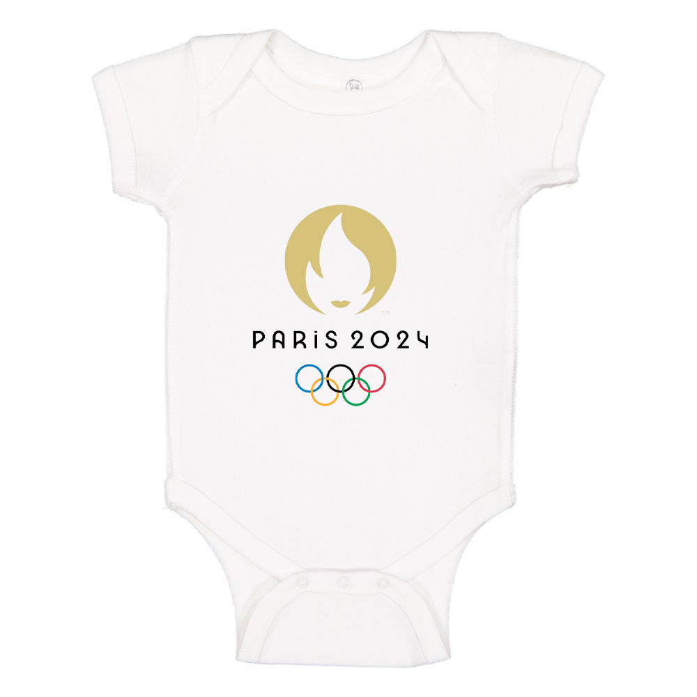 New Olympics 2024 Paris Logo Baby Romper Onesie