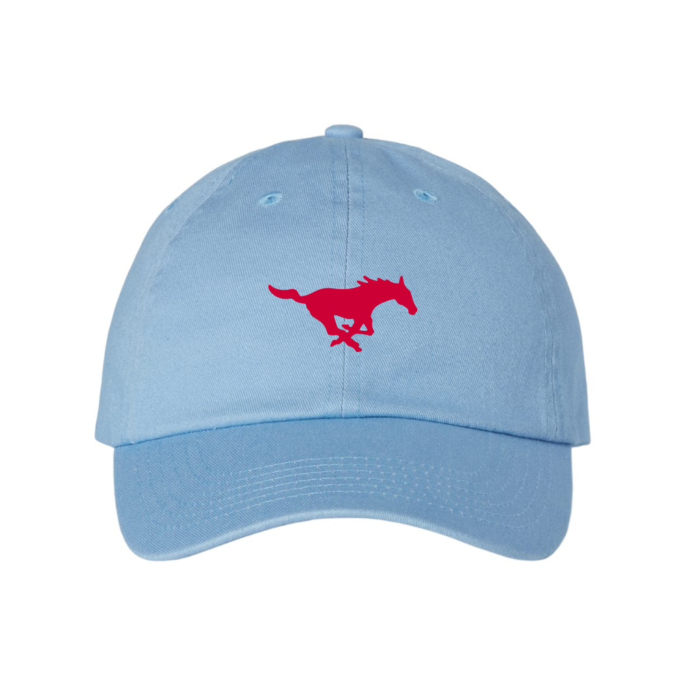 SMU Mustangs Logo Valucap Adult Bio-Washed Classic Dad Hat