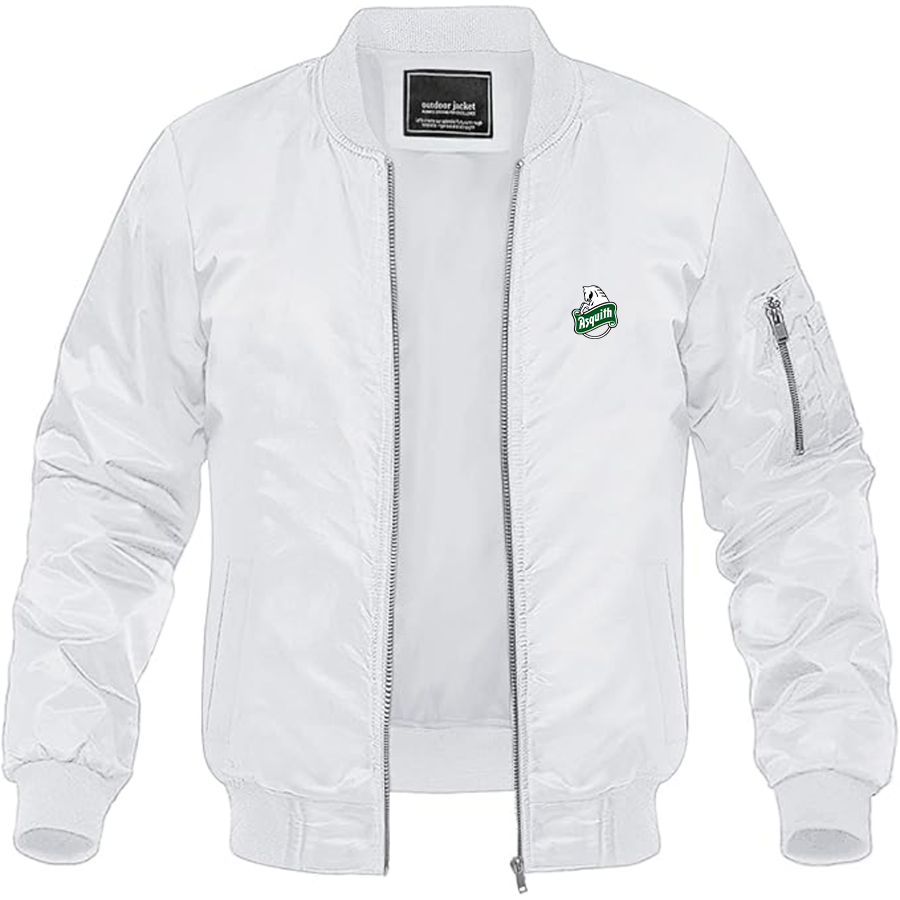 Men's Asquith Logo Lightweight Bomber Jacket Windbreaker Softshell Varsity Jacket Coat