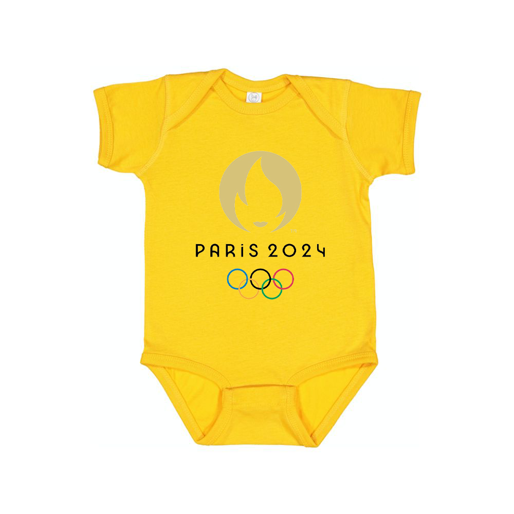 New Olympics 2024 Paris Logo Baby Romper Onesie