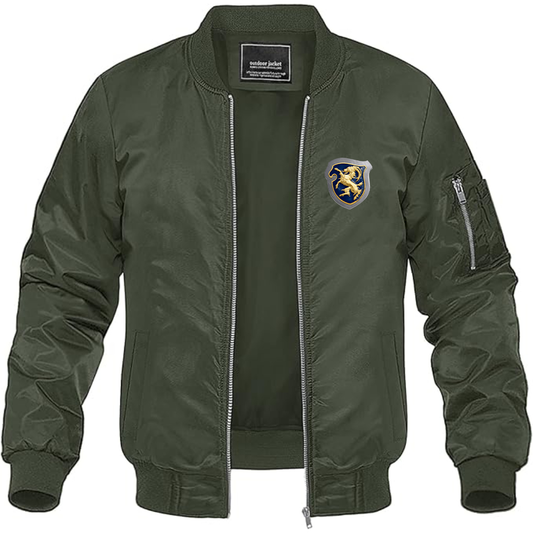 Men's Cisitalia Logo Lightweight Bomber Jacket Windbreaker Softshell Varsity Jacket Coat