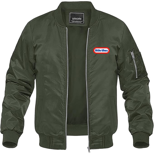 Men's Little Tikes Logo  Lightweight Bomber Jacket Windbreaker Softshell Varsity Jacket Coat