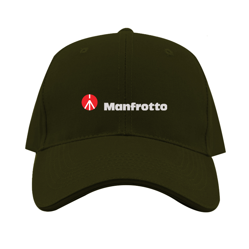 Manfrotto Logo  Dad Baseball Cap Hat