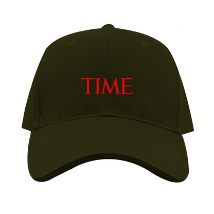 Time Logo  Dad Baseball Cap Hat