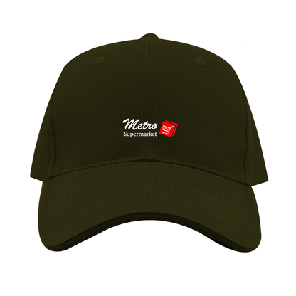 Metro Supermarket Logo  Dad Baseball Cap Hat