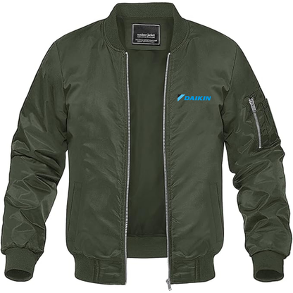 Men's Daikin  Logo Lightweight Bomber Jacket Windbreaker Softshell Varsity Jacket Coat